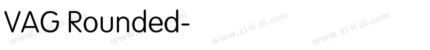 VAG Rounded字体转换